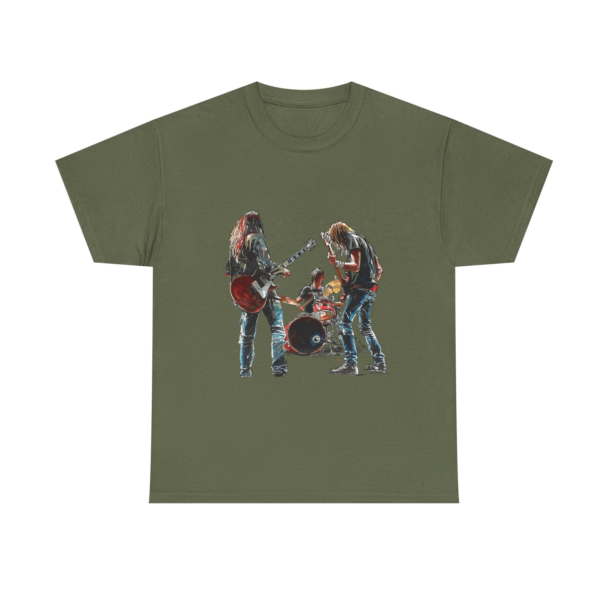 Band Silhouette T‑Shirt — Vintage Rock Band Graphic Tee