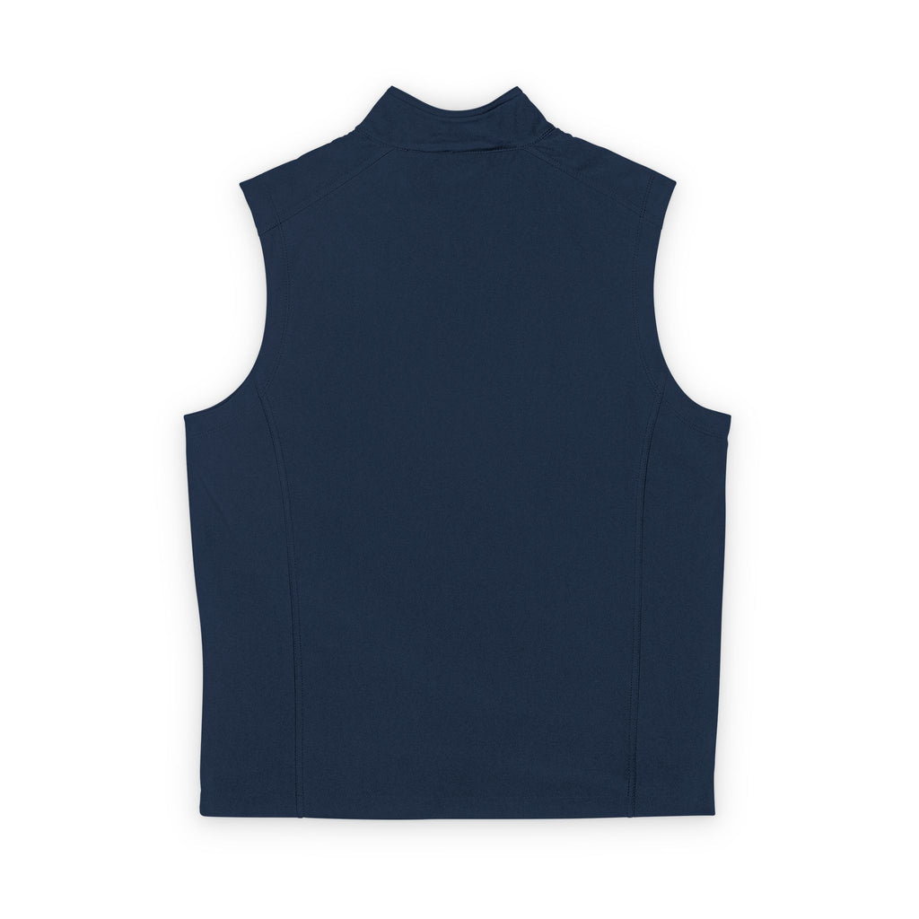 Mens Soft Shell Vest — Tropical Floral Patch Embroidered Chest