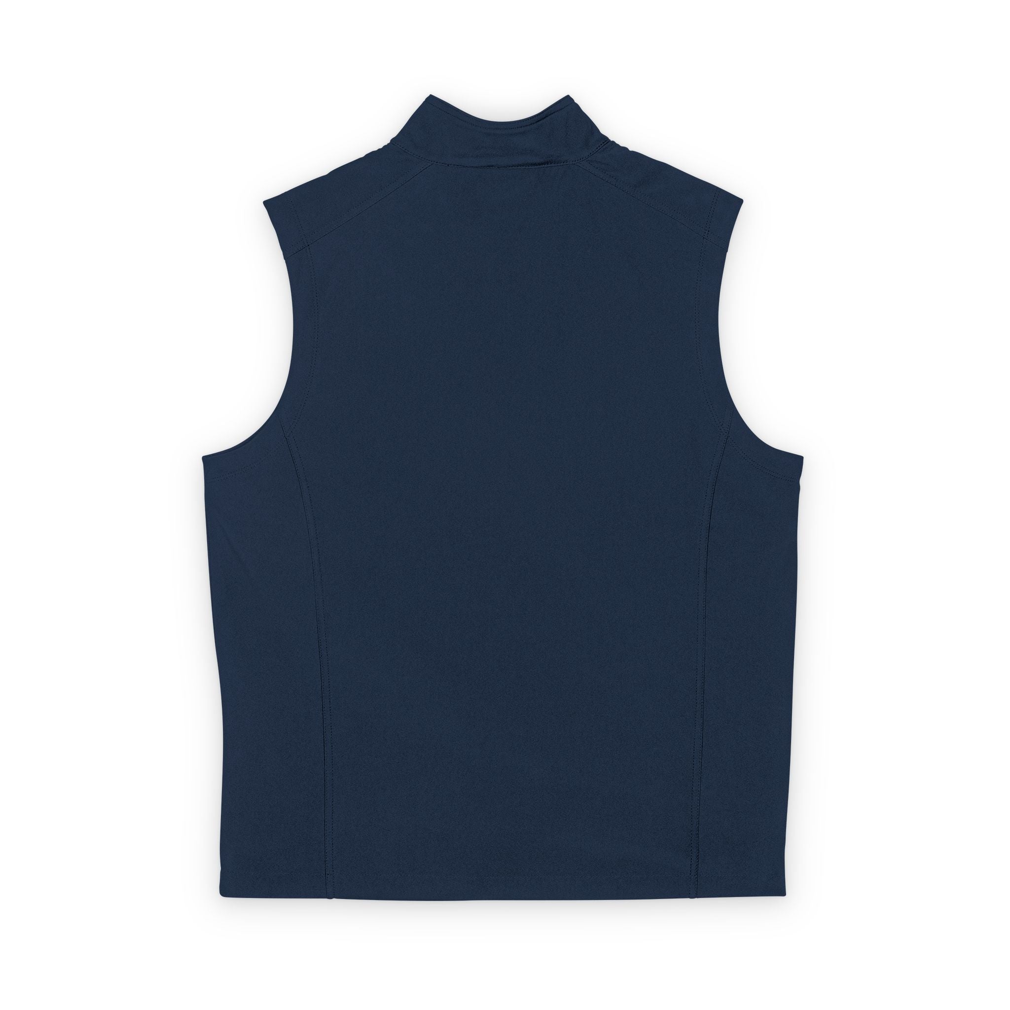 Mens Soft Shell Vest — Tropical Floral Patch Embroidered Chest