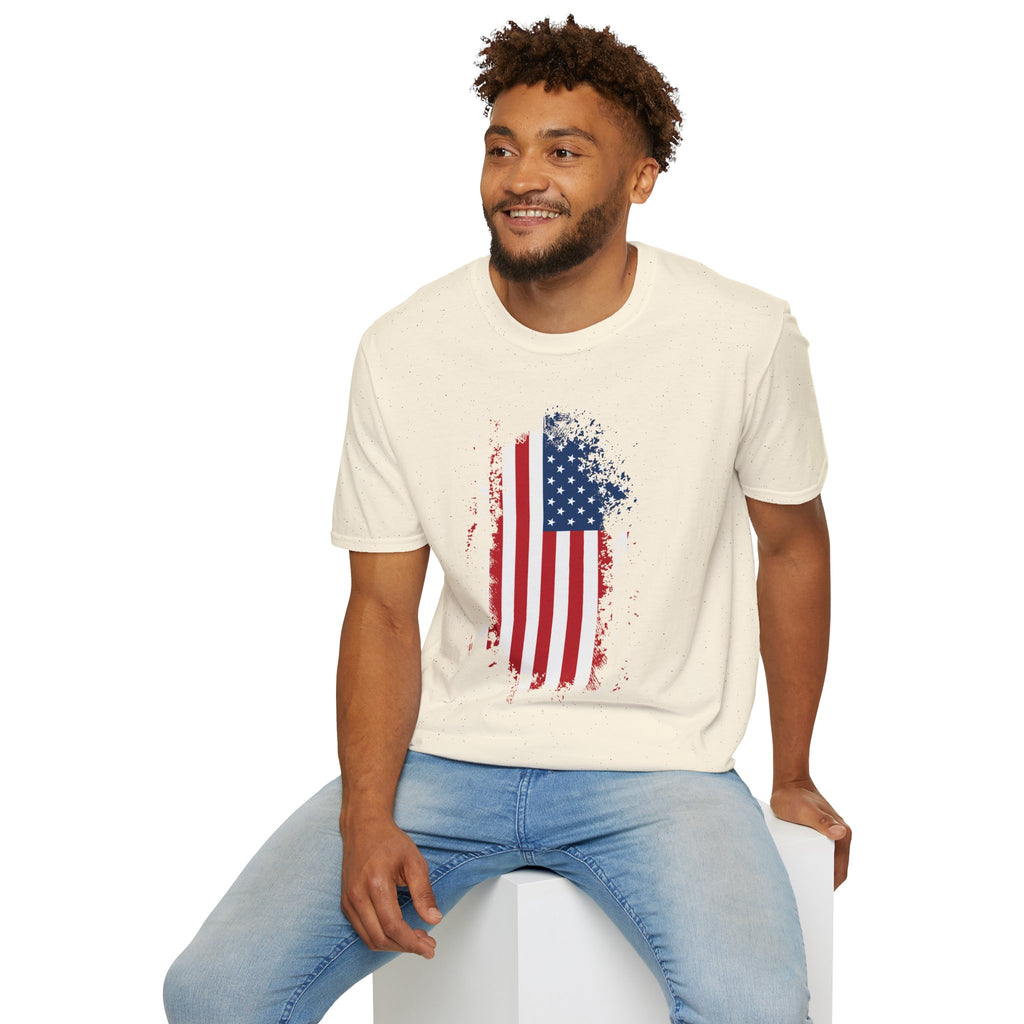 Distressed American Flag T-Shirt — Patriotic USA Tee for 4th of July