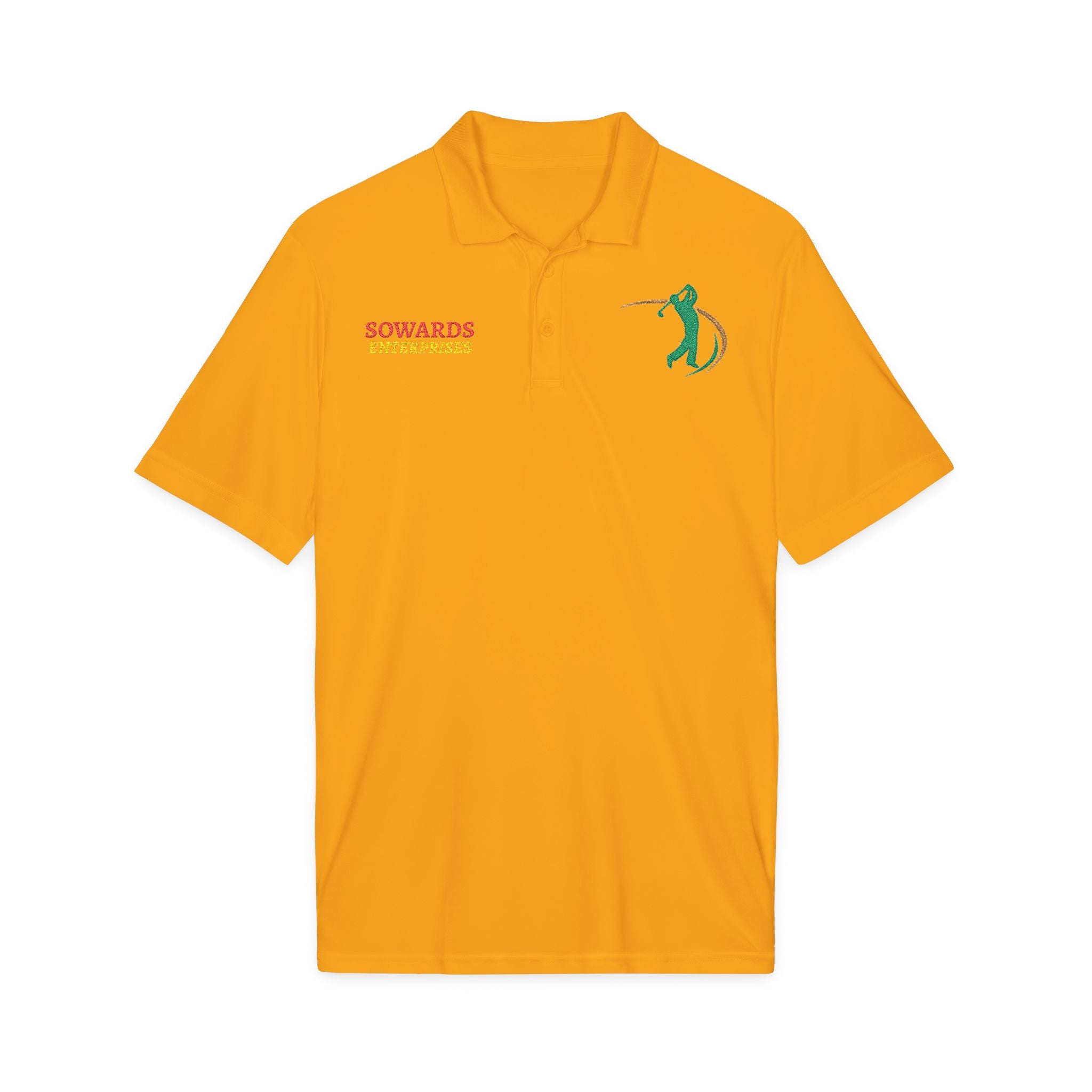 Embroidered Golf Polo — Sowards Golf Logo Performance Shirt