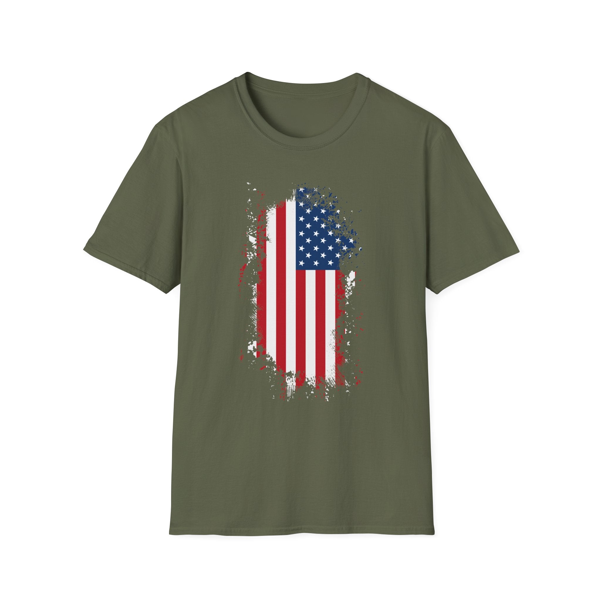 Distressed American Flag T-Shirt — Patriotic USA Tee for 4th of July