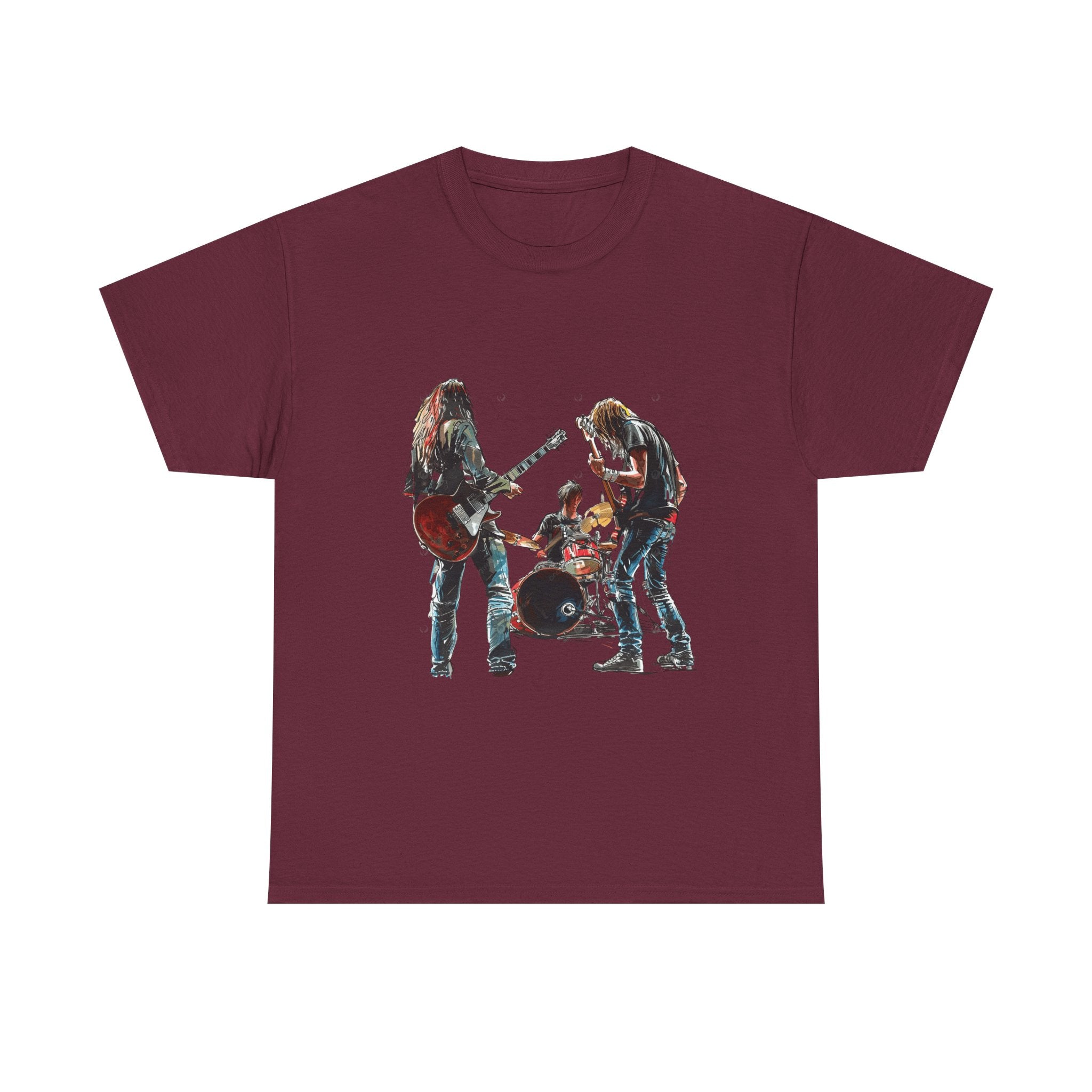 Band Silhouette T‑Shirt — Vintage Rock Band Graphic Tee