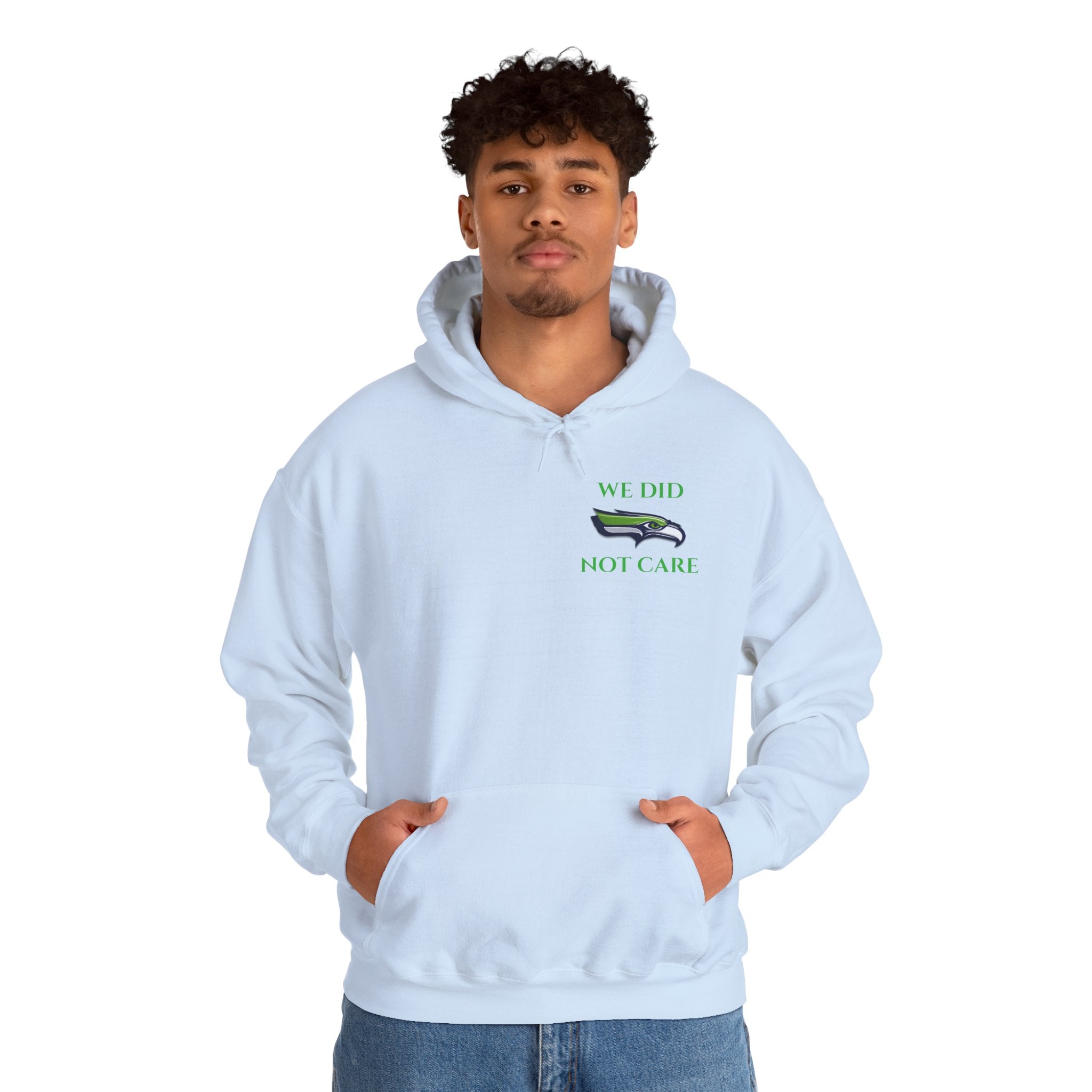 Seahawks 'We Don't Care' Hoodie – Fan Logo Pullover