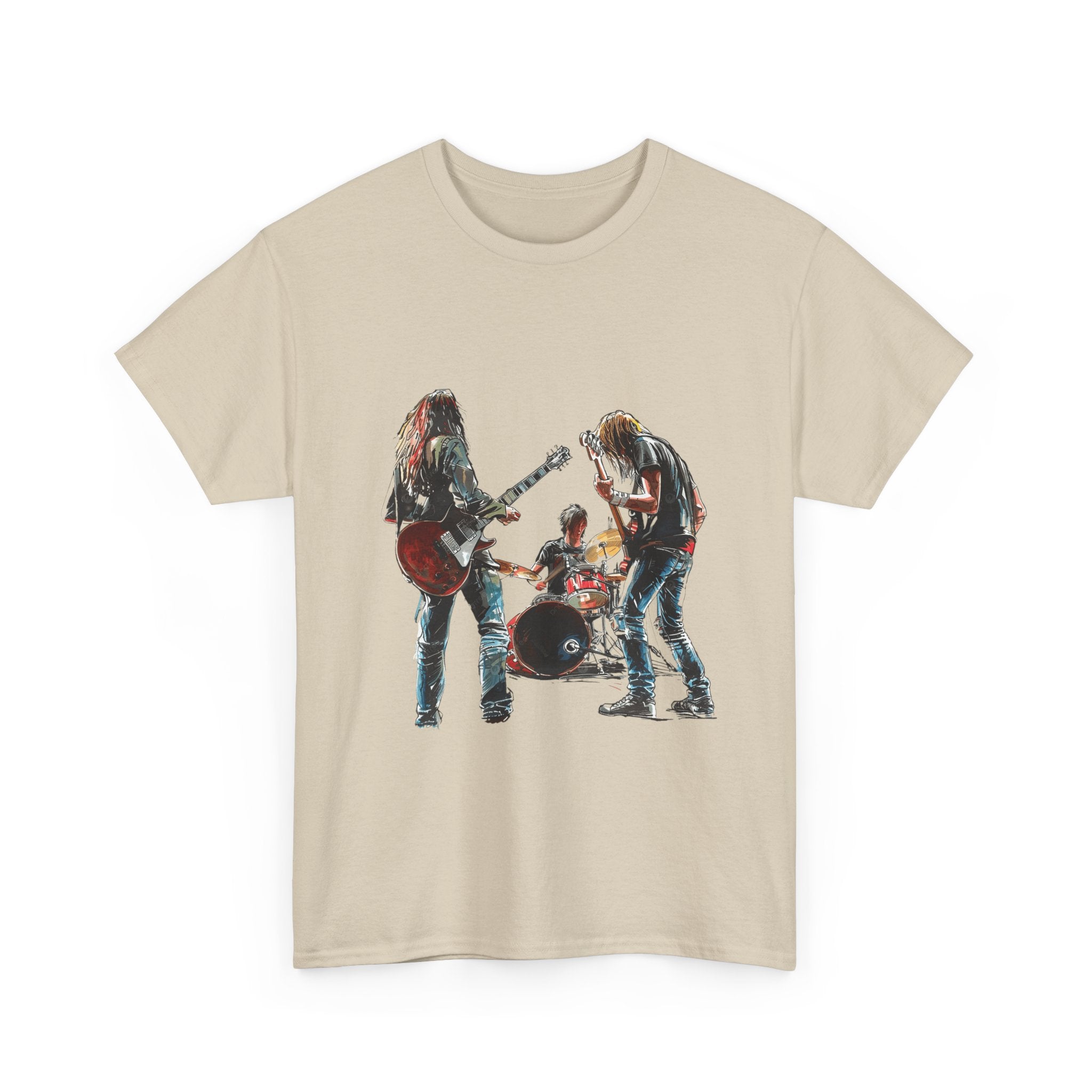 Band Silhouette T‑Shirt — Vintage Rock Band Graphic Tee