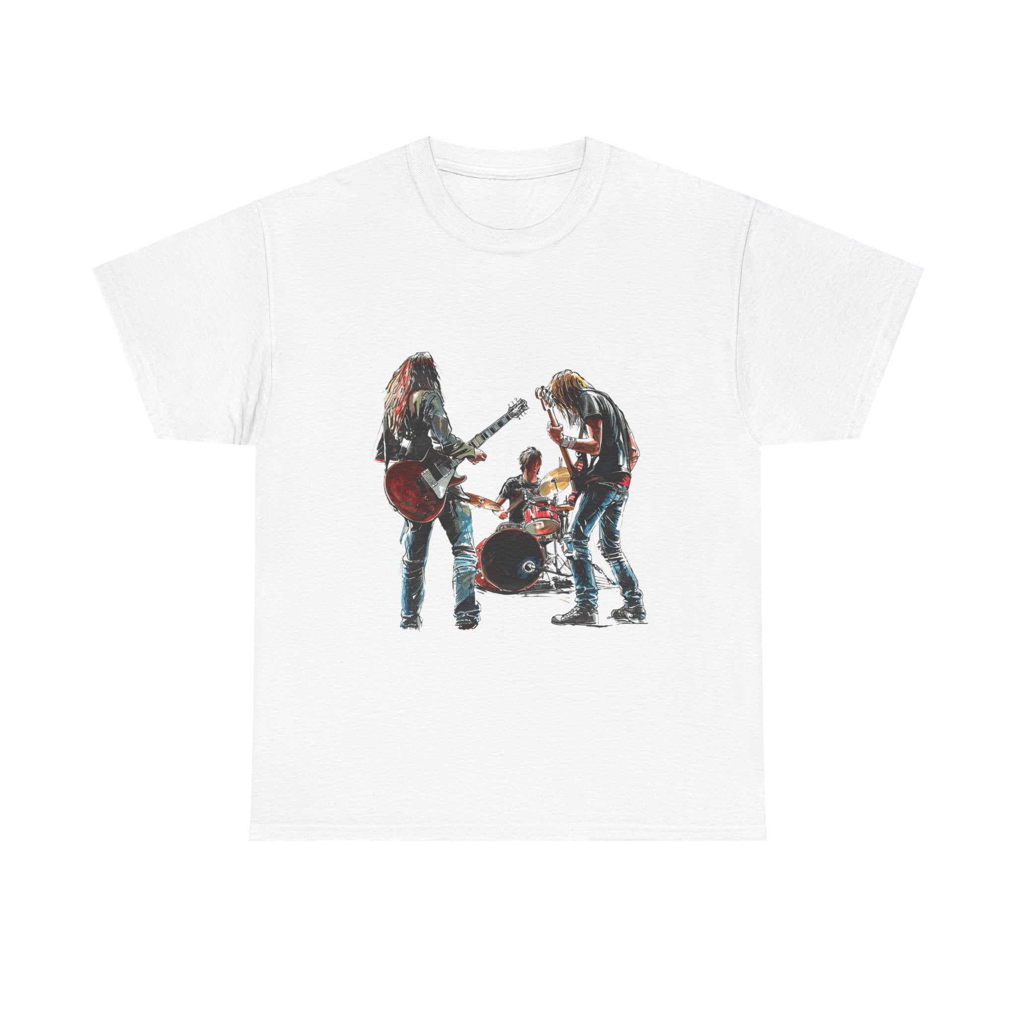 Band Silhouette T‑Shirt — Vintage Rock Band Graphic Tee