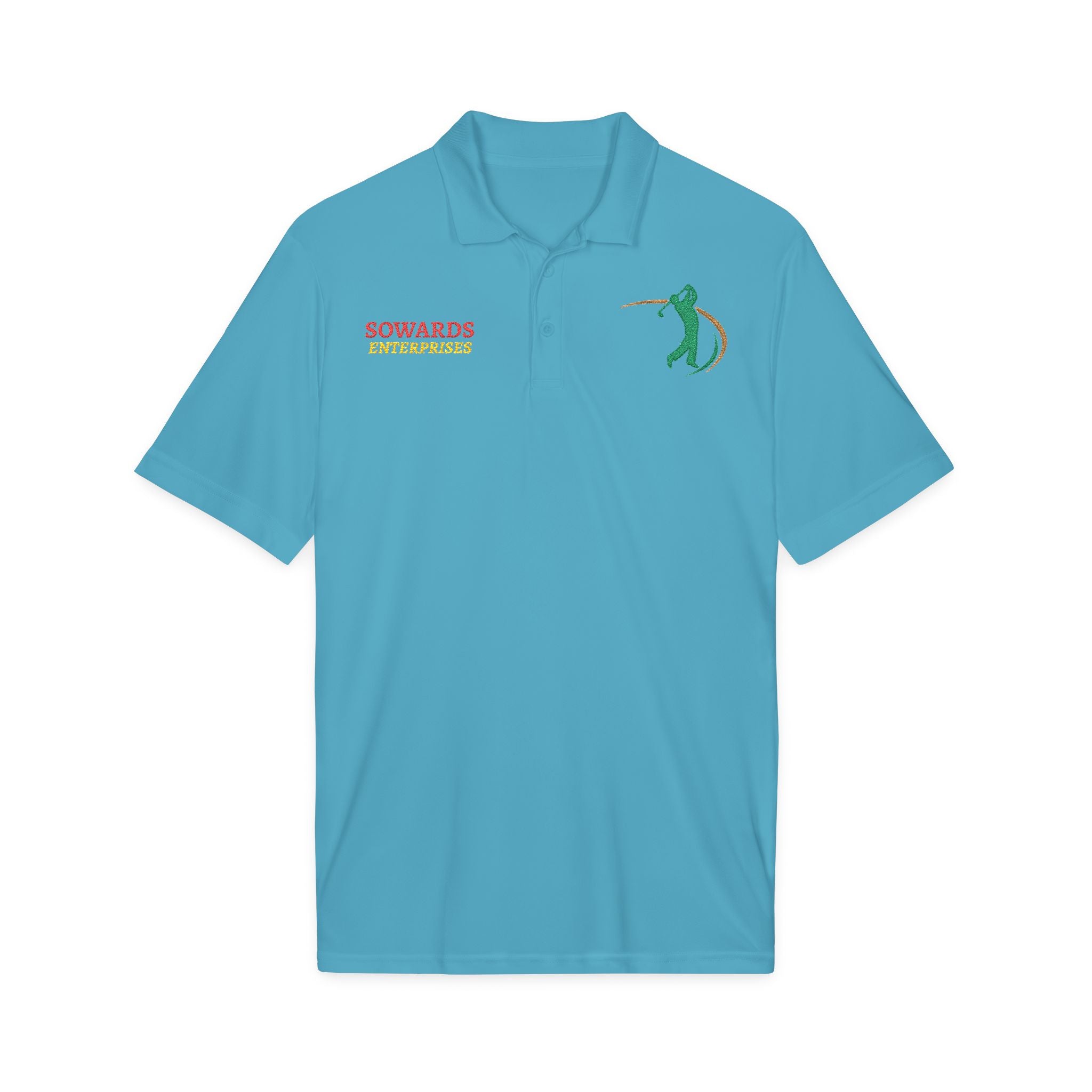 Embroidered Golf Polo — Sowards Golf Logo Performance Shirt