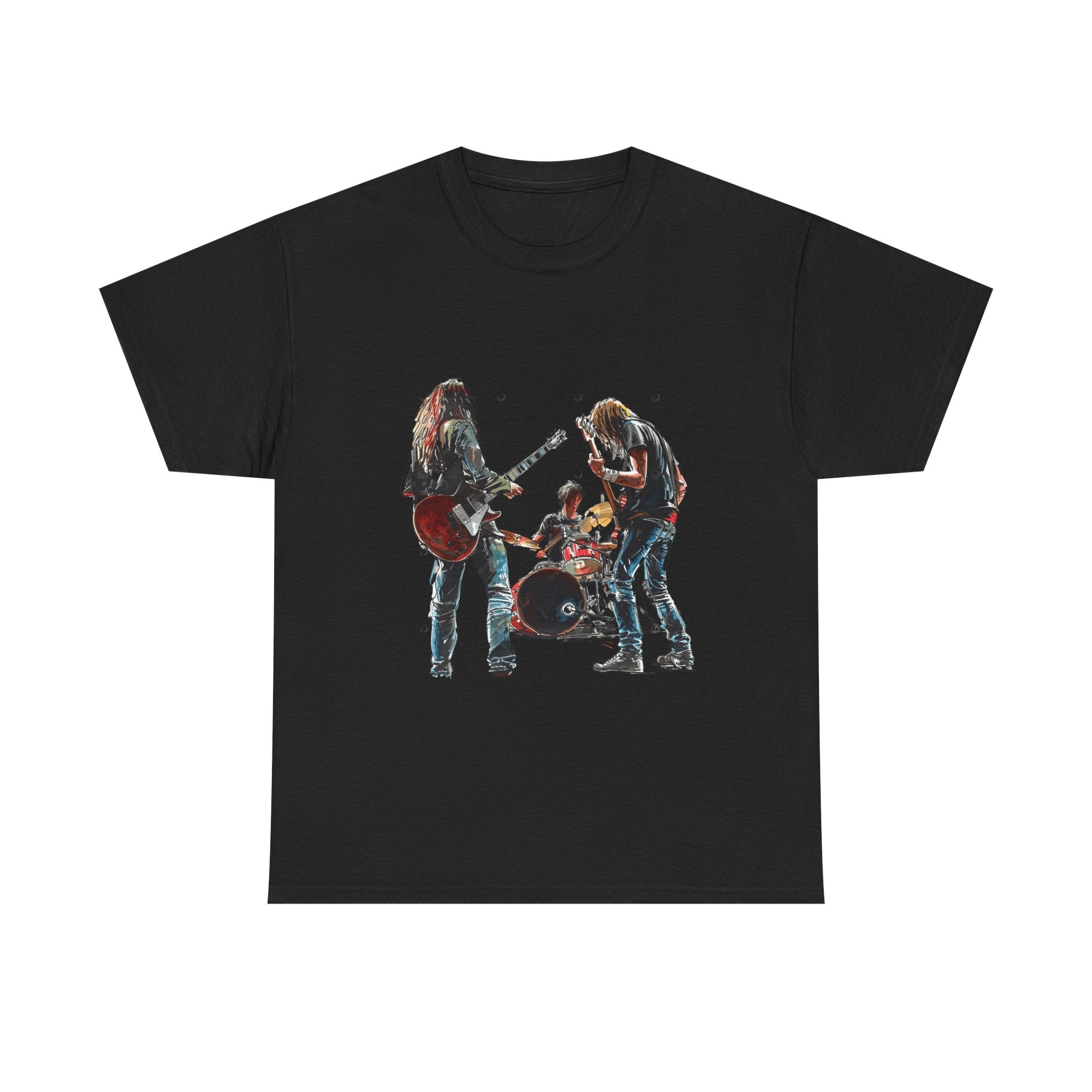 Band Silhouette T‑Shirt — Vintage Rock Band Graphic Tee