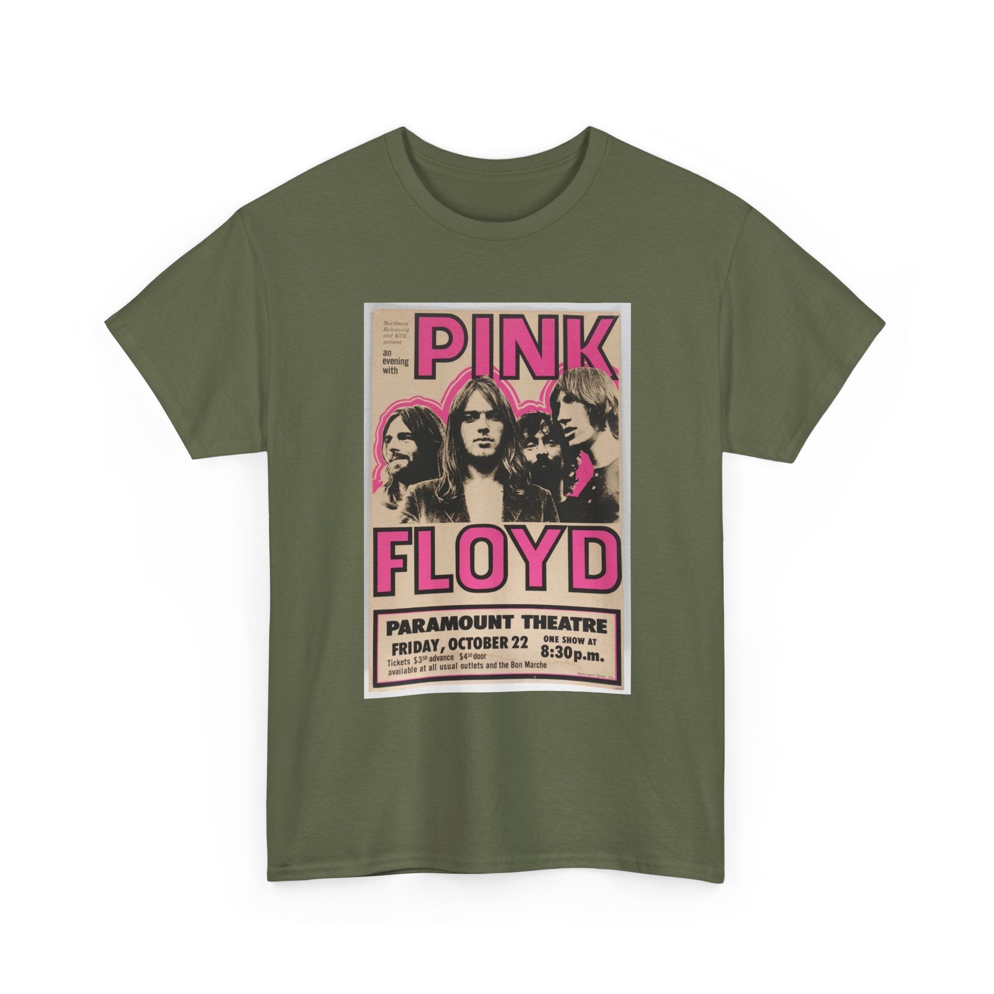 Pink Floyd Vintage Concert Tee — Paramount Theatre Poster Graphic T-Shirt