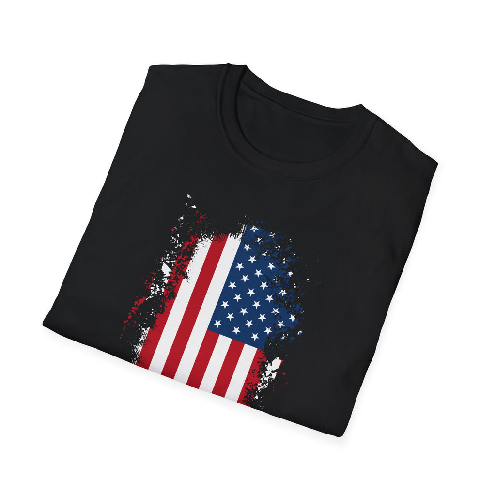 Distressed American Flag T-Shirt — Patriotic USA Tee for 4th of July