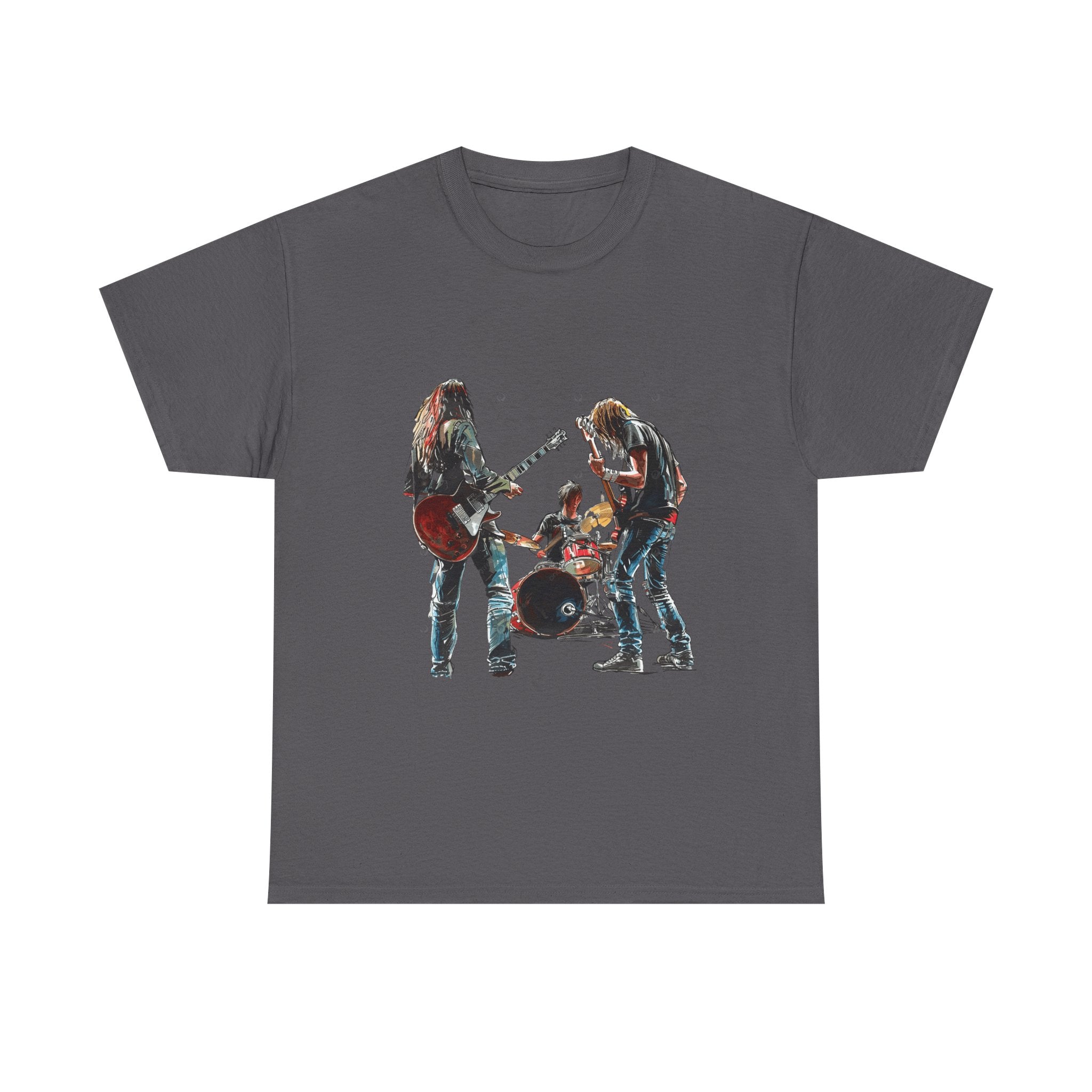 Band Silhouette T‑Shirt — Vintage Rock Band Graphic Tee