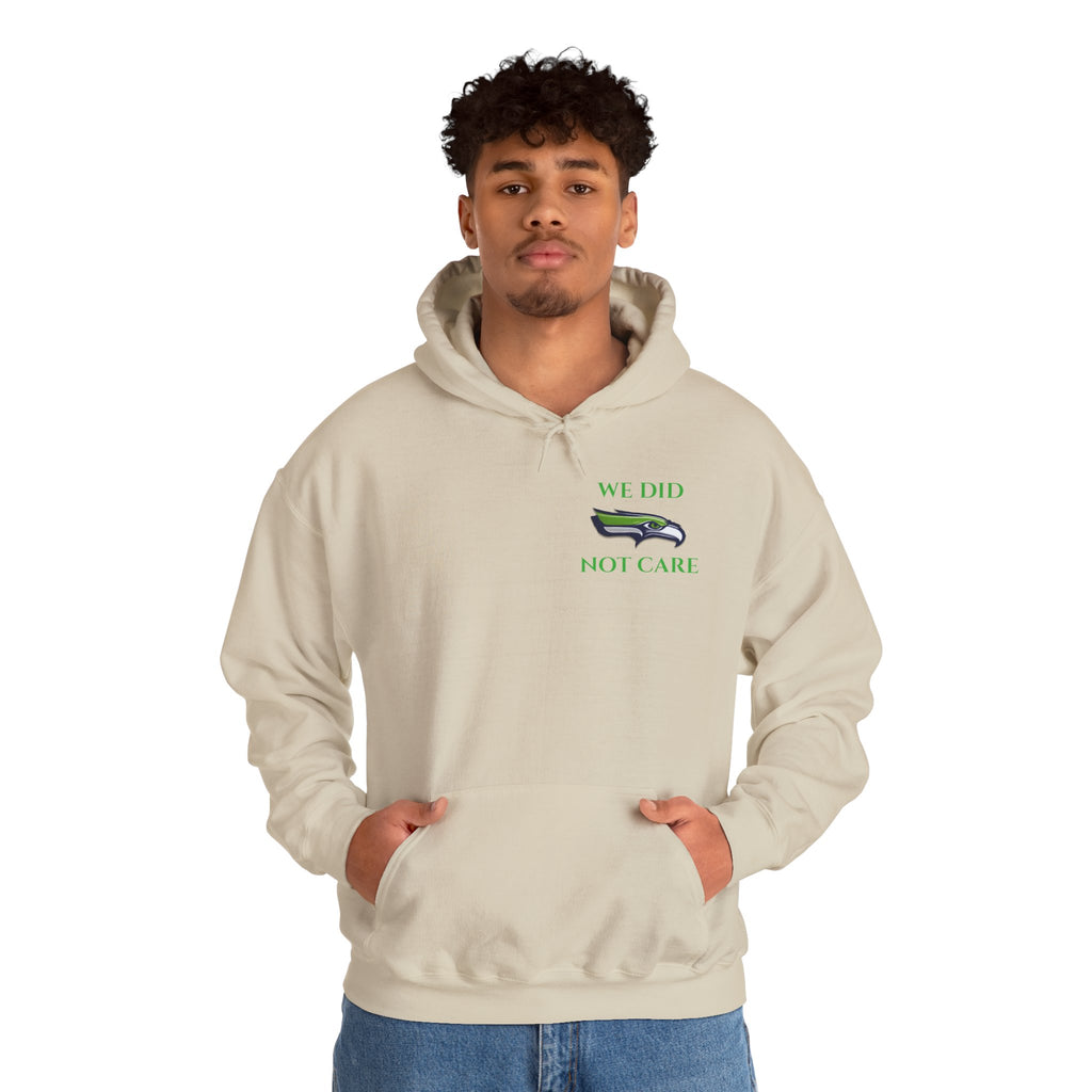 Seahawks 'We Don't Care' Hoodie – Fan Logo Pullover
