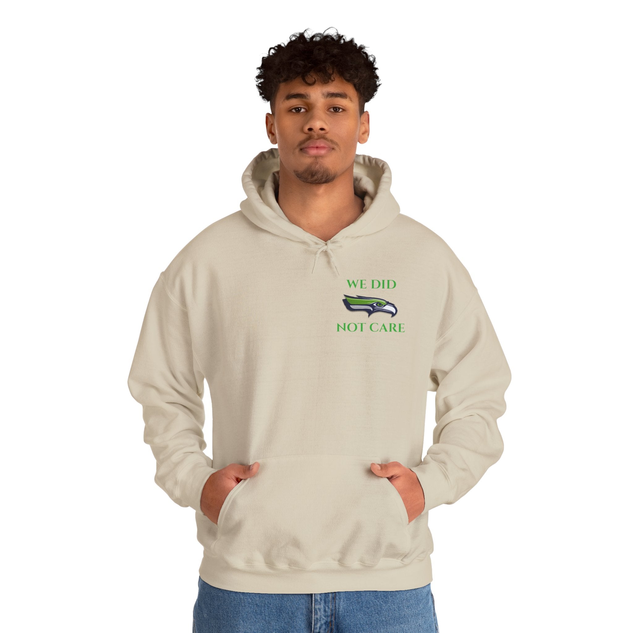 Seahawks 'We Don't Care' Hoodie – Fan Logo Pullover